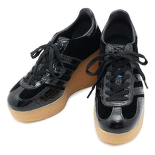 将图像加载到图库查看器中，GUCCI Gazelle Wedge Sneakers Adidas Collaboration Black725627 Suede leather Size 36 1/2
