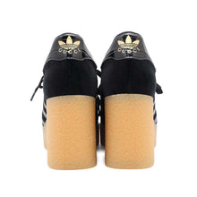 将图像加载到图库查看器中，GUCCI Gazelle Wedge Sneakers Adidas Collaboration Black725627 Suede leather Size 36 1/2
