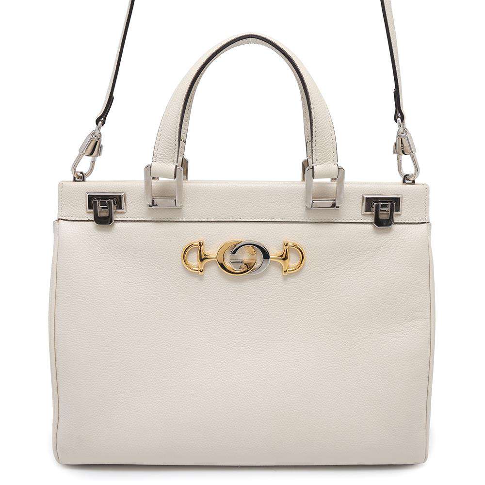 GUCCI Zumi 2WAY Shoulder Bag Ivory564714 Leather