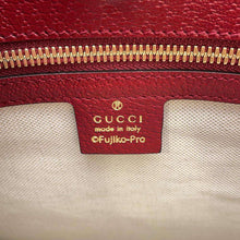 将图像加载到图库查看器中，GUCCI MicroGuccissima 2WAY Tote Bag Doraemon Collaboration Brown/Red654345 PVC Leather
