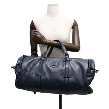 Load image into Gallery viewer, GUCCI GG Marmont 2WAY Travel Bag Navy725699 Leather
