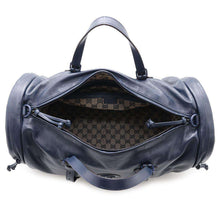 Load image into Gallery viewer, GUCCI GG Marmont 2WAY Travel Bag Navy725699 Leather
