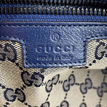 Load image into Gallery viewer, GUCCI GG Marmont 2WAY Travel Bag Navy725699 Leather
