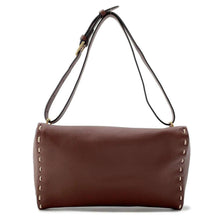 将图像加载到图库查看器中，FENDI Selleria Triangle Shoulder Bag Brown8BS053 Leather
