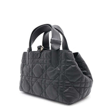 Load image into Gallery viewer, Dior TouJules Macrocannage Handbag BlackM2822OSHJ Calf Leather Size Small
