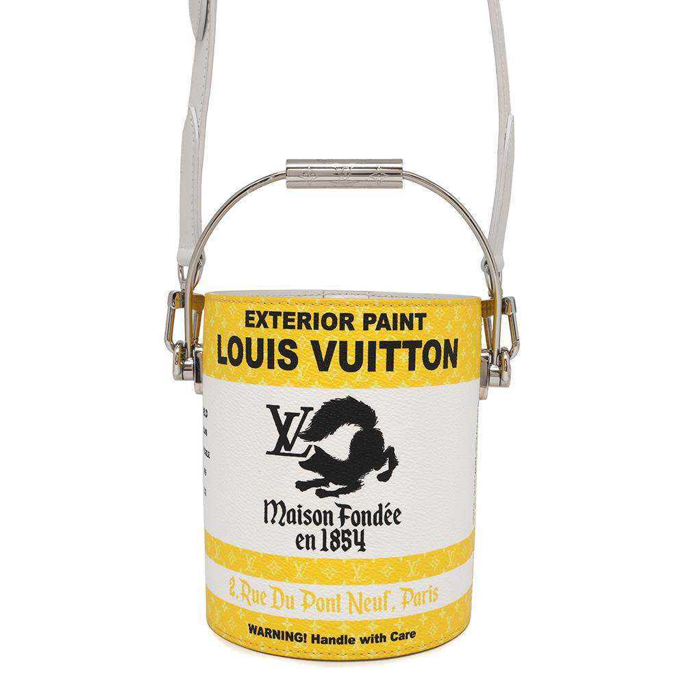 LOUIS VUITTON Paint Can YellowM81593 Canvas Leather