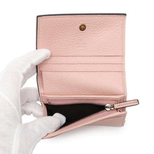 将图像加载到图库查看器中，GUCCI Animalier B Compact Wallet Pink460185 Leather
