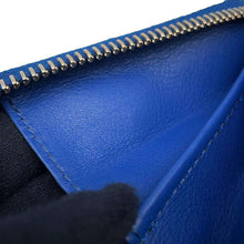 将图像加载到图库查看器中，GUCCI MicroGuccissima Zip AroundNagazaiCloth Blue449391 Leather
