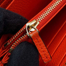 将图像加载到图库查看器中，GUCCI logo zip-around wallet Orange658691 Leather
