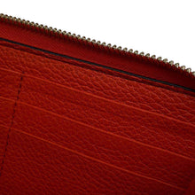 将图像加载到图库查看器中，GUCCI logo zip-around wallet Orange658691 Leather

