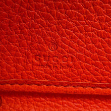 Load image into Gallery viewer, GUCCI logo zip-around wallet Orange658691 Leather
