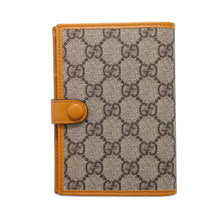 将图像加载到图库查看器中，GUCCI GG Supreme Passport Case Beige/Yellow724562 GG SupremeCanvas Leather
