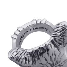 将图像加载到图库查看器中，GUCCI Anger Forest Wolf Head Ring Size 19/#18476900 SV925
