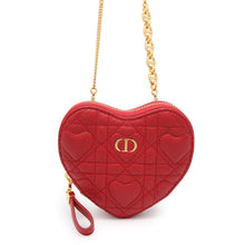 将图像加载到图库查看器中，Dior Dior Amour Caro Heart Pouch RedS5097UNID Calf Leather
