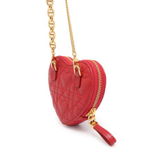 将图像加载到图库查看器中，Dior Dior Amour Caro Heart Pouch RedS5097UNID Calf Leather
