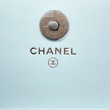 Load image into Gallery viewer, CHANEL CHANEL19 Chain Flap Wallet Light BlueAP1787 Lambskin
