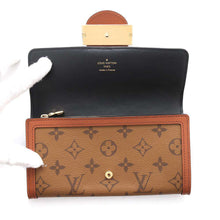 Load image into Gallery viewer, LOUIS VUITTON Portefeuille Sarah Dauphine NoirM46645 Monogram/Monogram Reverse Canvas
