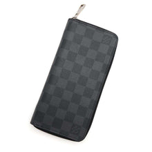 将图像加载到图库查看器中，LOUIS VUITTON Zippy wallet Vertical NoirN63095 Damier Graphite
