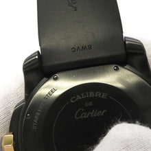 将图像加载到图库查看器中，CARTIER Caliber de Cartier Diver W42mm Stainless Steel PG Rubber Black DialW2CA0004
