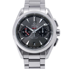 将图像加载到图库查看器中，OMEGA Seamaster Aqua Terra Chronograph GMT W43mm Stainless Steel Gray Dial231.10.43.52.06.001
