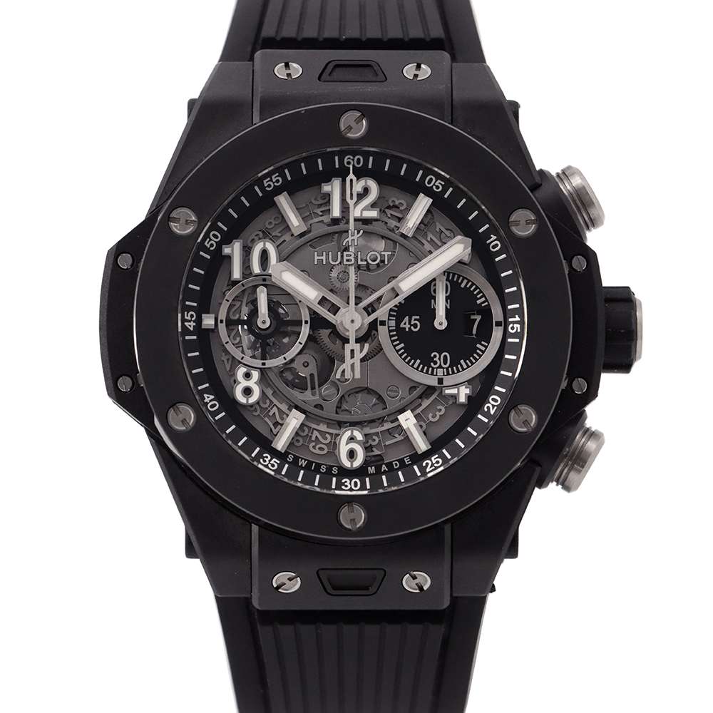 HUBLOT Big Bang Unico Black Magic W44mm Ceramic Rubber Matt BlackSkeleton Dial421.CI.1170.RX