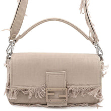 将图像加载到图库查看器中，FENDI Fringe Bucket 2WAY Handbag Beige7VA572 Fabric
