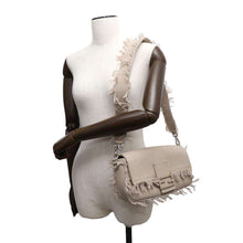 Load image into Gallery viewer, FENDI Fringe Bucket 2WAY Handbag Beige7VA572 Fabric
