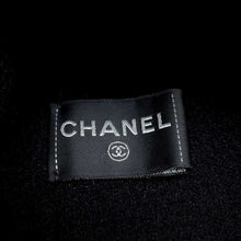 将图像加载到图库查看器中，CHANEL Knit hat CC Logo Tweed Black/PinkAA8603 Cashmere100%
