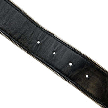 将图像加载到图库查看器中，CHANEL Belt Black Lambskin Size 85
