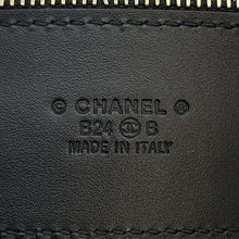 将图像加载到图库查看器中，CHANEL Belt Black Lambskin Size 85
