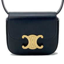 将图像加载到图库查看器中，CELINE Mini Claude Shoulder Black10I513 Calf Leather Size Mini
