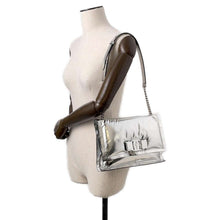 Load image into Gallery viewer, Ferragamo Vara ChainShoulder Bag Viva SilverGG-211287 Leather
