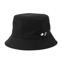 将图像加载到图库查看器中，HERMES Calvi Seashell Bucket Hat Size 56 Black Cotton 56% Viscose 44%
