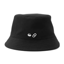 Load image into Gallery viewer, HERMES Calvi Seashell Bucket Hat Size 56 Black Cotton 56% Viscose 44%
