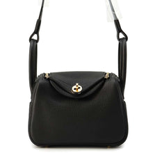 Load image into Gallery viewer, HERMES Lindy Black Taurillon Clemence Size Mini
