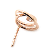 将图像加载到图库查看器中，HERMES Caba Cityslide clutchertige Cool EarringsH119515B 18K Pink Gold
