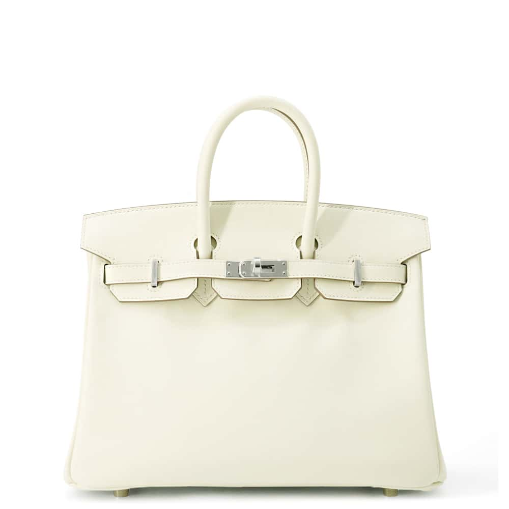 HERMES Birkin mushroom Swift Leather Size 25