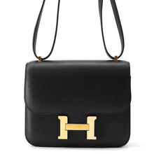 将图像加载到图库查看器中，HERMES Constance Black Swift Leather Size Mini
