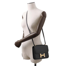 将图像加载到图库查看器中，HERMES Constance Black Swift Leather Size Mini
