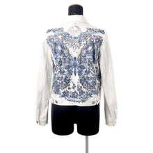 将图像加载到图库查看器中，Dior Butterfly Jacket Size 36 White412V11A3069 Denim
