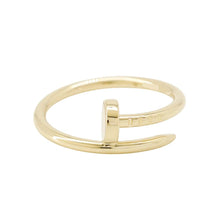 将图像加载到图库查看器中，CARTIER Juste Un Clou Ring Small model Size 52/#12 SMB4225952/B4225900 18K Yellow Gold
