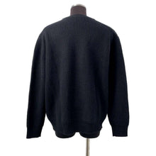 Load image into Gallery viewer, CELINE Logo knit sweater Size M Black2A19R205O Wool 75% Angola 25%
