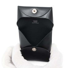 将图像加载到图库查看器中，HERMES Bastia Black Box Calf Leather
