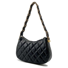 Load image into Gallery viewer, CHANEL CHANEL19 Matelasse Hobo Bag One Shoulder Bag BlackAP3647 Lambskin Size Small
