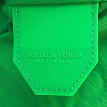 Load image into Gallery viewer, Bottega Veneta Jacquard roll-up bag Green/Black709442 Terry Cloth Canvas
