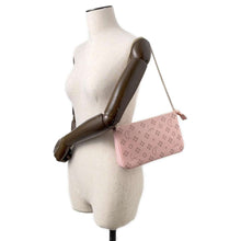 Load image into Gallery viewer, Christian Louboutin LOUBILA Zip-up Clutch Bag with Chain Pink/Red3225038 Leather
