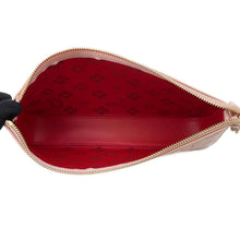 Load image into Gallery viewer, Christian Louboutin LOUBILA Zip-up Clutch Bag with Chain Pink/Red3225038 Leather
