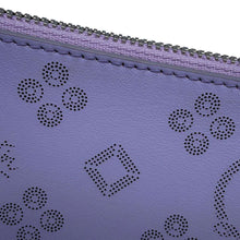 Load image into Gallery viewer, Christian Louboutin LOUBILA Zip-up Clutch Bag with Chain Purple3225038 Leather
