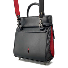 将图像加载到图库查看器中，Christian Louboutin Paloma TH Mini Leather Black / red1215178 Calf Leather Size Mini
