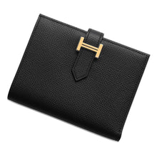 将图像加载到图库查看器中，HERMES Bean compact Black Epsom
